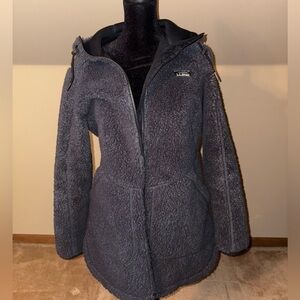 L.L. Bean Charcoal Teddy Jacket